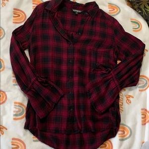 Express Plaid Blouse